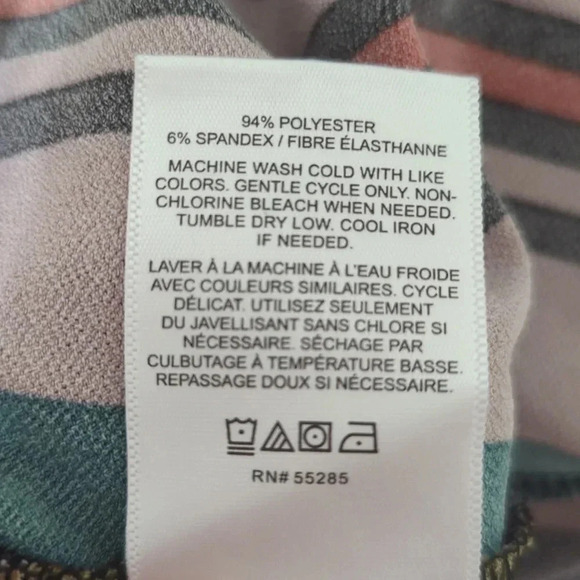 Express Stripped Short Sleeve Twist Front Jumpsuit, Color Multicolor Size XS - Picture 14 of 14